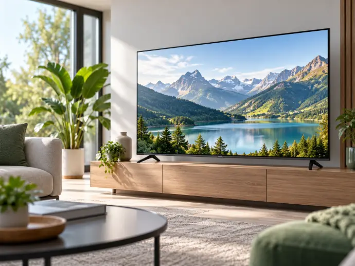 Télévision dans un salon moderne
