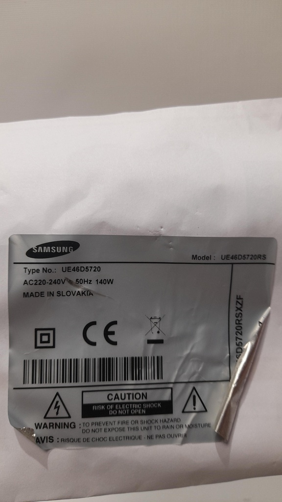 SAMSUNG UE46D5720 CARTE ALIMENTATION PD46A1_BSM BN44-00423A