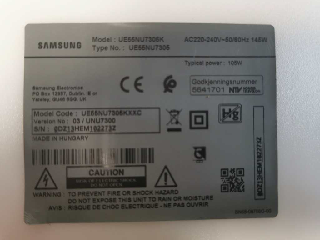 SAMSUNG UE55NU7305K CARTE ALIMENTATION L55E6N_NHS BN44-00932E BN44-00932C BN4400932C