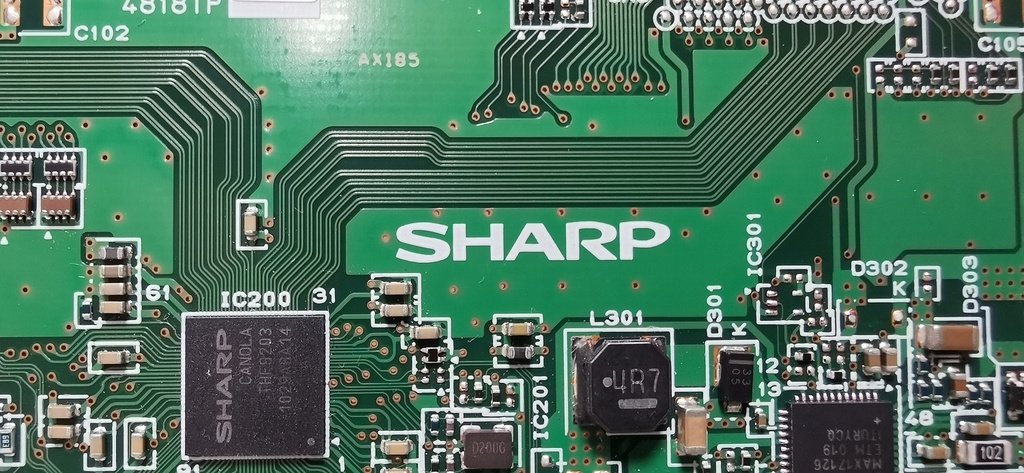 SHARP 4818TPZZ CARTE TCON CPWBXRUNTKDUNTK