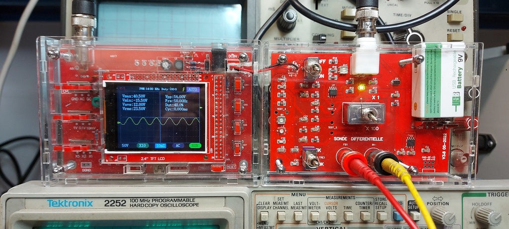 Sonde Différentielle avec oscilloscope de Jacque Audet