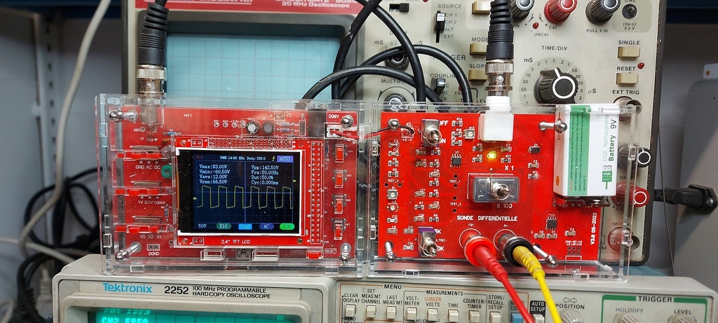 Sonde Différentielle avec oscilloscope de Jacque Audet