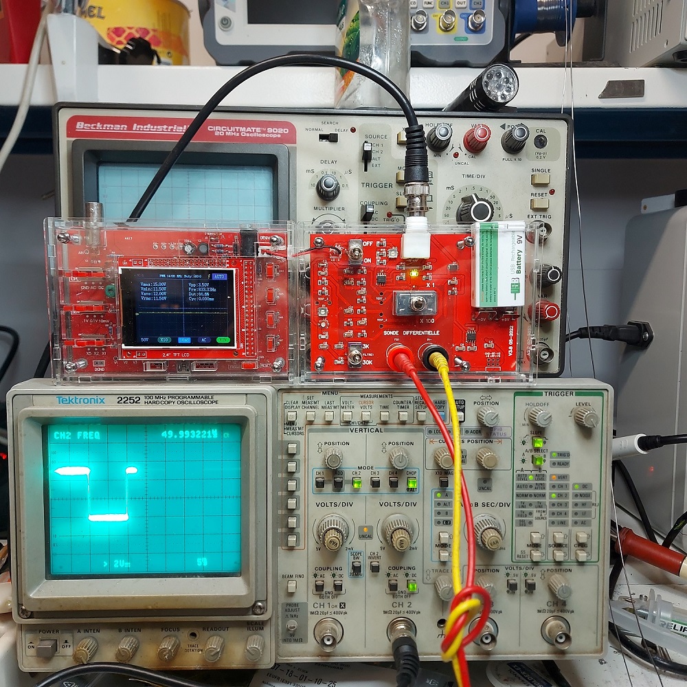 Sonde Différentielle avec oscilloscope de Jacque Audet