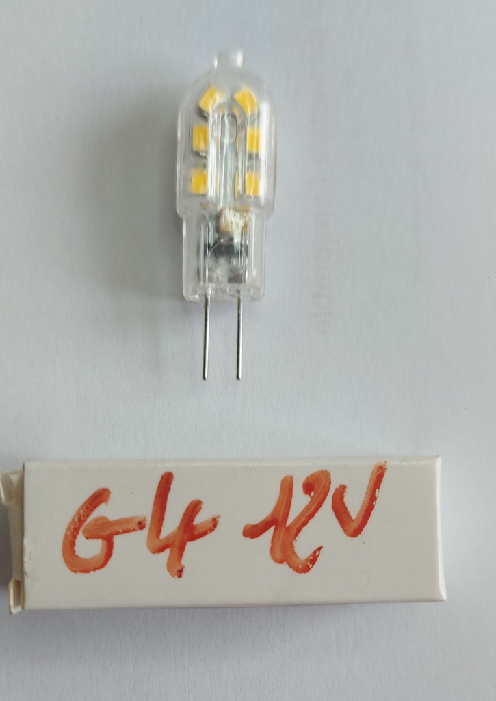 Led 12v G4 1.5W équivalent à 15-20W halogène Blanc froid 6000K 160lm