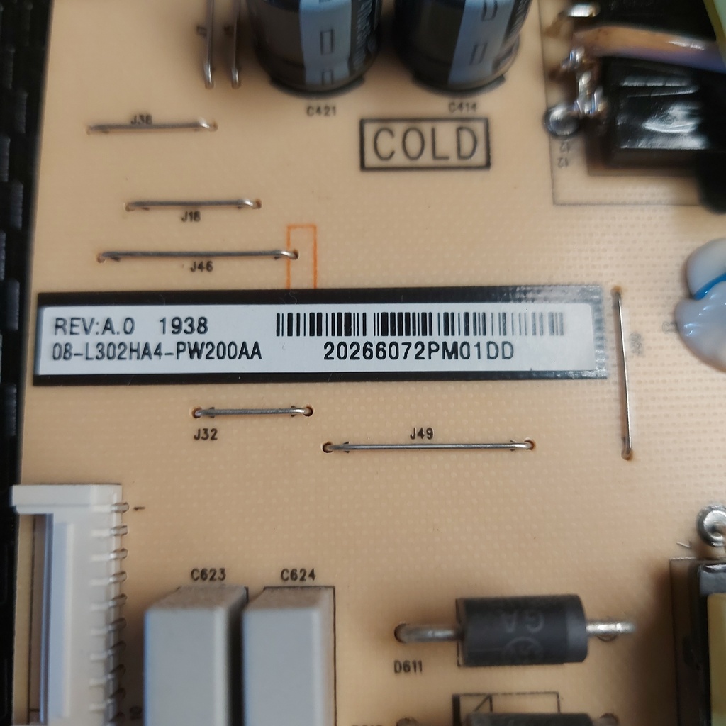 TCL 75EP660 carte alimentation 