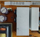 LG 32LG2100 CARTE ALIMENTATION EAX55176301 / 12 TESTE AVANT DEMONTAGE