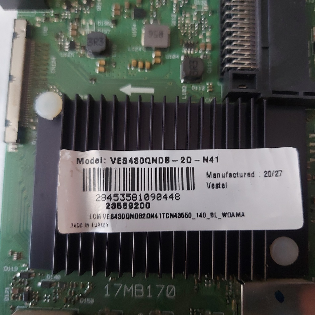 Pièce pour tv HITACHI VES430QNDL-2D-N12 VES430QNDL CARTE MÈRE  17MB170