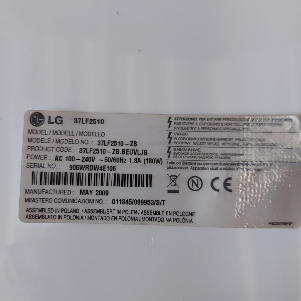 Pièce Pour tv LG 37LF2510 CARTE ALIMENTATION EAX55357704 2