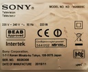 SONY KD-55X8005C CARTE ALIMENTATION 1-980-310-11