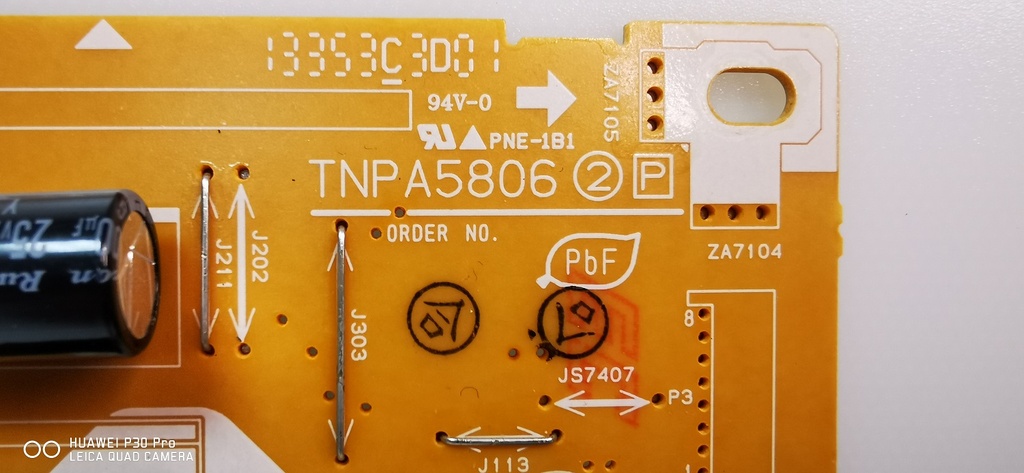 PANASONIC TX-L42E6E CARTE ALIMENTATION TNPA5806 2 P