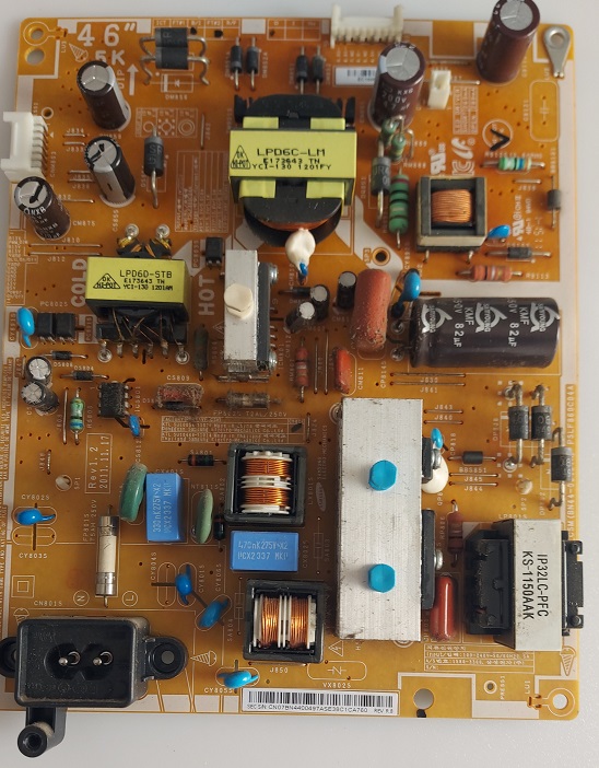 SAMSUNG UE46EH5000 CARTE ALIMENTATION BN44-00497A