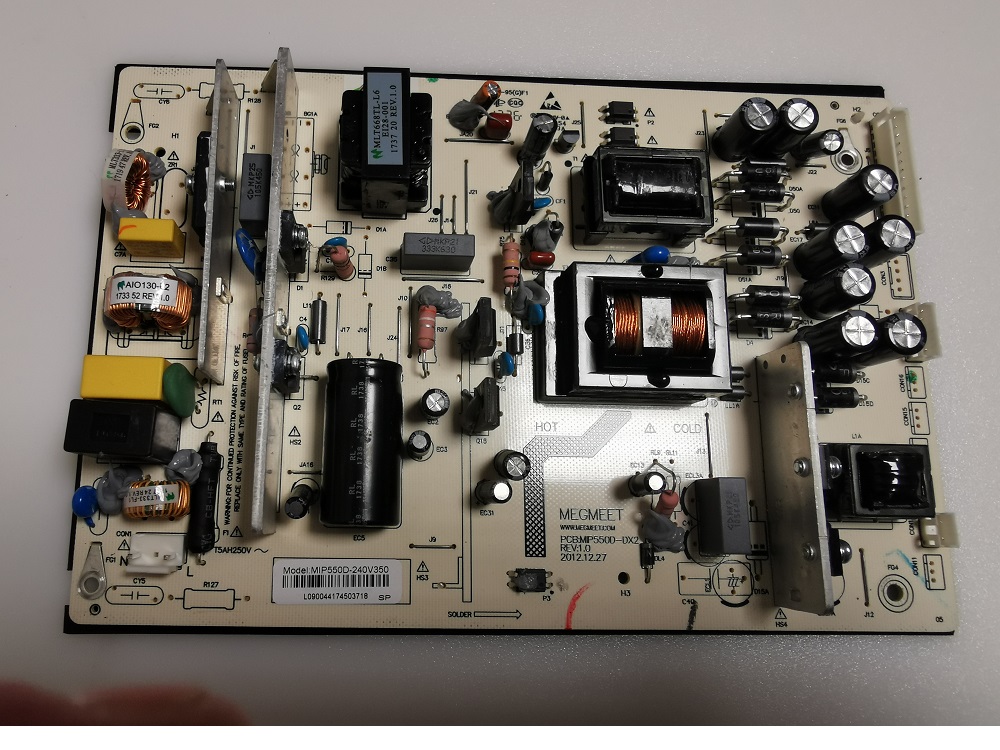 SHARP LC-48CFE4042E – CARTE ALIMENTATION MIP550D-DX2 REV1.0