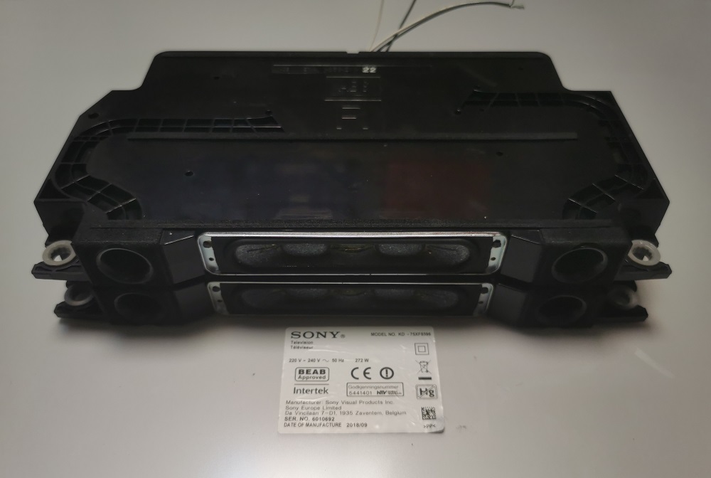 SONY KDL-75XF8596 2 HAUT PARLEUR