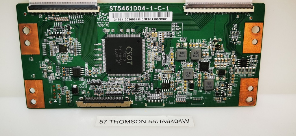 THOMSON 55UA6404W CARTE T-CON ST5461D04-1-C-1