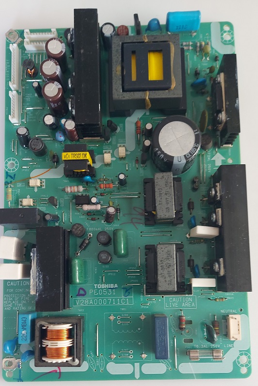 TOSHIBA 32CV505D CARTE ALIMENTATION V28A000711C1