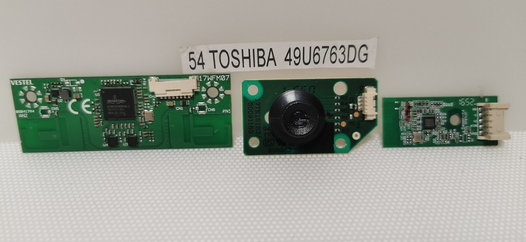 TOSHIBA 49U6763DG CARTE BOUTON ON/OFF IR WIFI