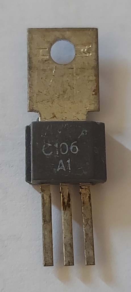 Thyristor C106A1 TRW transistor diode germanium antique vintage C106-A1 TO‑225 TO‑225F TO‑251 – Lot de 1