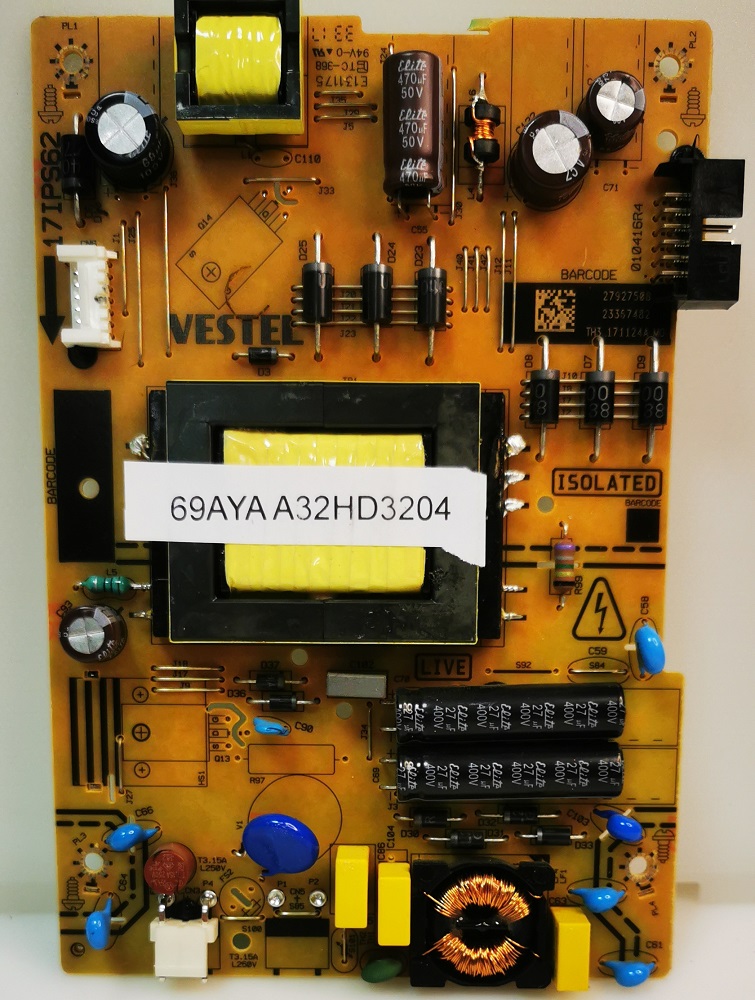 AYA A32HD3204 – Carte alimentation VESTEL 17IPS62