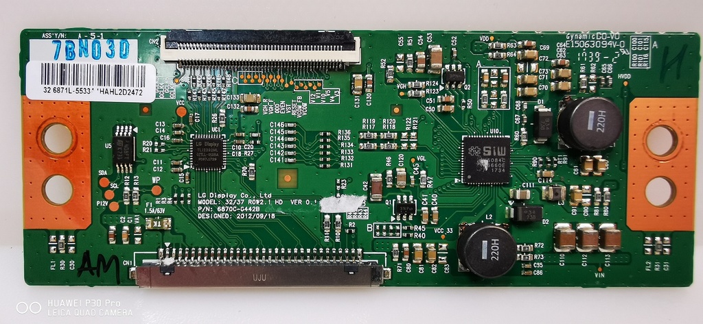 AYA A32HD3204 – Carte T-CON 32/37 ROP2.1 HD VER0.1 6670C-0442B