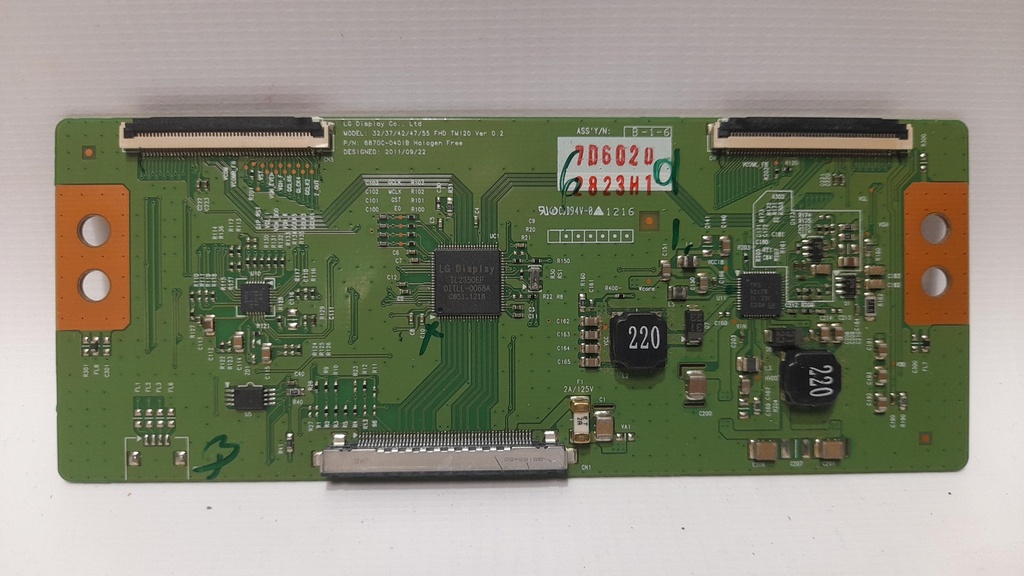 LG 42LM615S CARTE T-CON 6870C-0401B VER 0.2