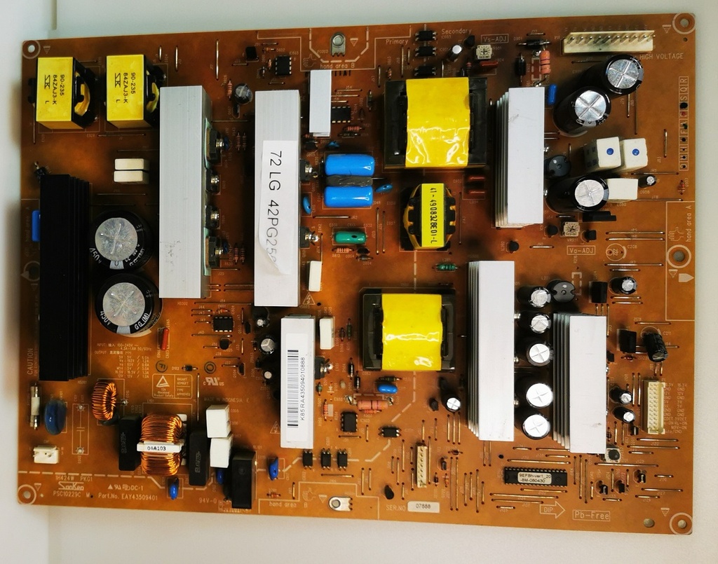 LG 42PG2500 – Carte alimentation PSC10229C EAX43509401
