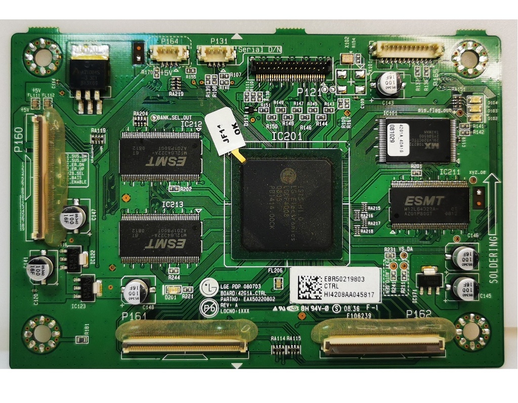 LG 42PG2500 CARTE T-CON LGE PDP 080703 42G1A_CTRL EAX50220802 EBR50219803