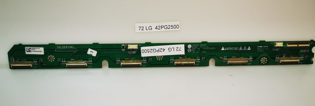 LG 42PG2500 – CARTE X LGEPDP 080402 42G1A_XL EAX50222501