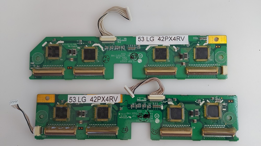 LG 42PX4RV CARTE ZSUS 687QZH049B TESTE AVANT DEMONTAGE