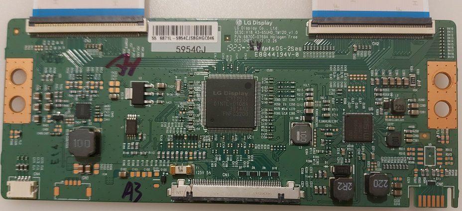 AYA A55UHD0919BS – Carte T-CON BN41-02482A