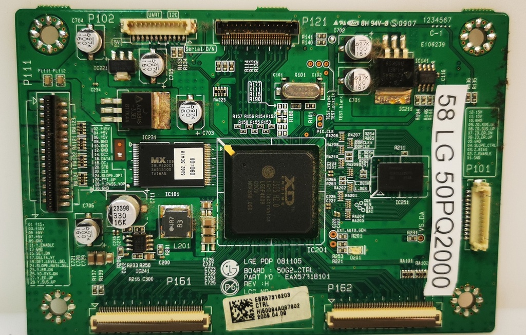 LG 50PQ2000 – Carte T-CON 50G2_CTRL EAX57318101 REV H
