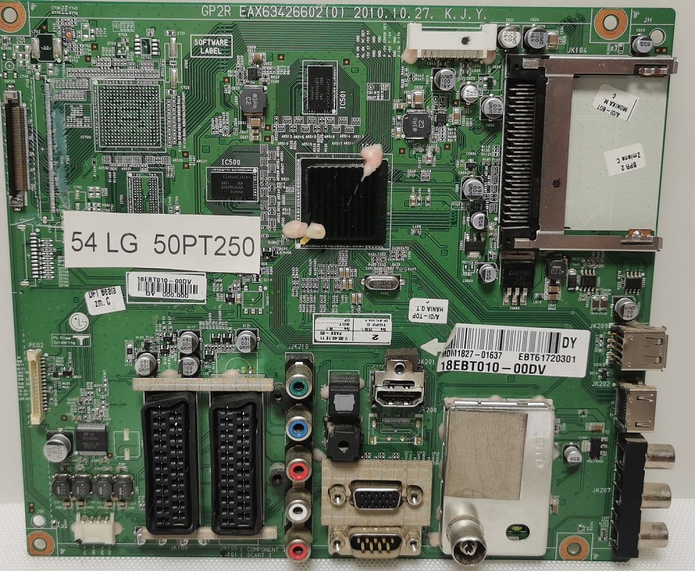 LG 50PT250 – Carte mère GP2R EAX63426602