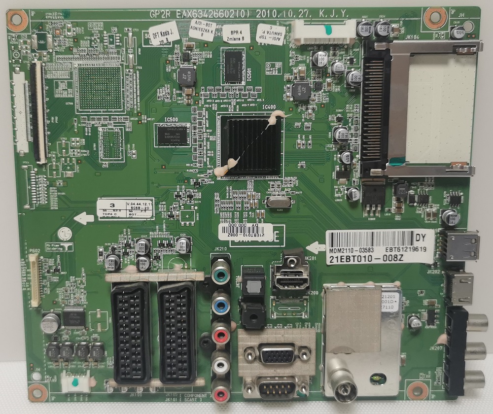 LG 60PV250 – Carte mère GP2R EAX63426602