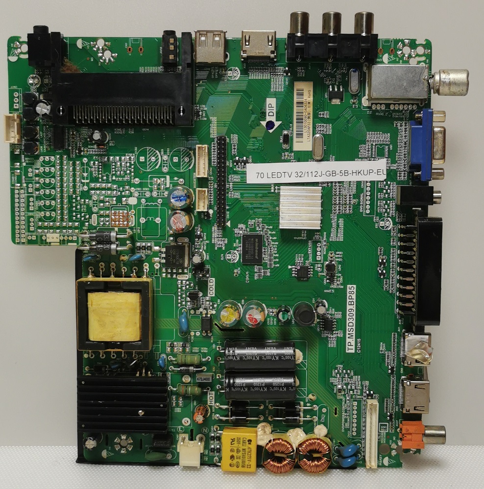Pièces pour BLAUPUNKT  LEDTV32/112J-GB-5B-HKUP-EL CARTE PRINCIPALE CARTE MERE TP.MSD309.PB85