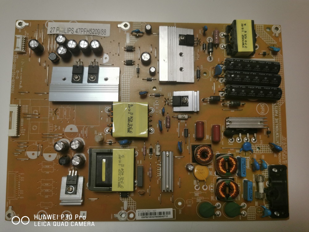 PHILIPS 47PFH5209/88 – Carte alimentation 715G63.38-P02-000-002S