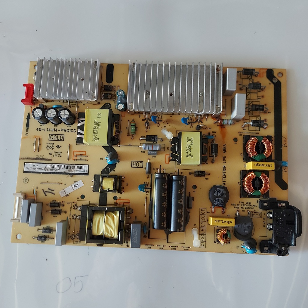 TCL U60P6046X1 – Carte alimentation 40-L141H4-PWG1CG