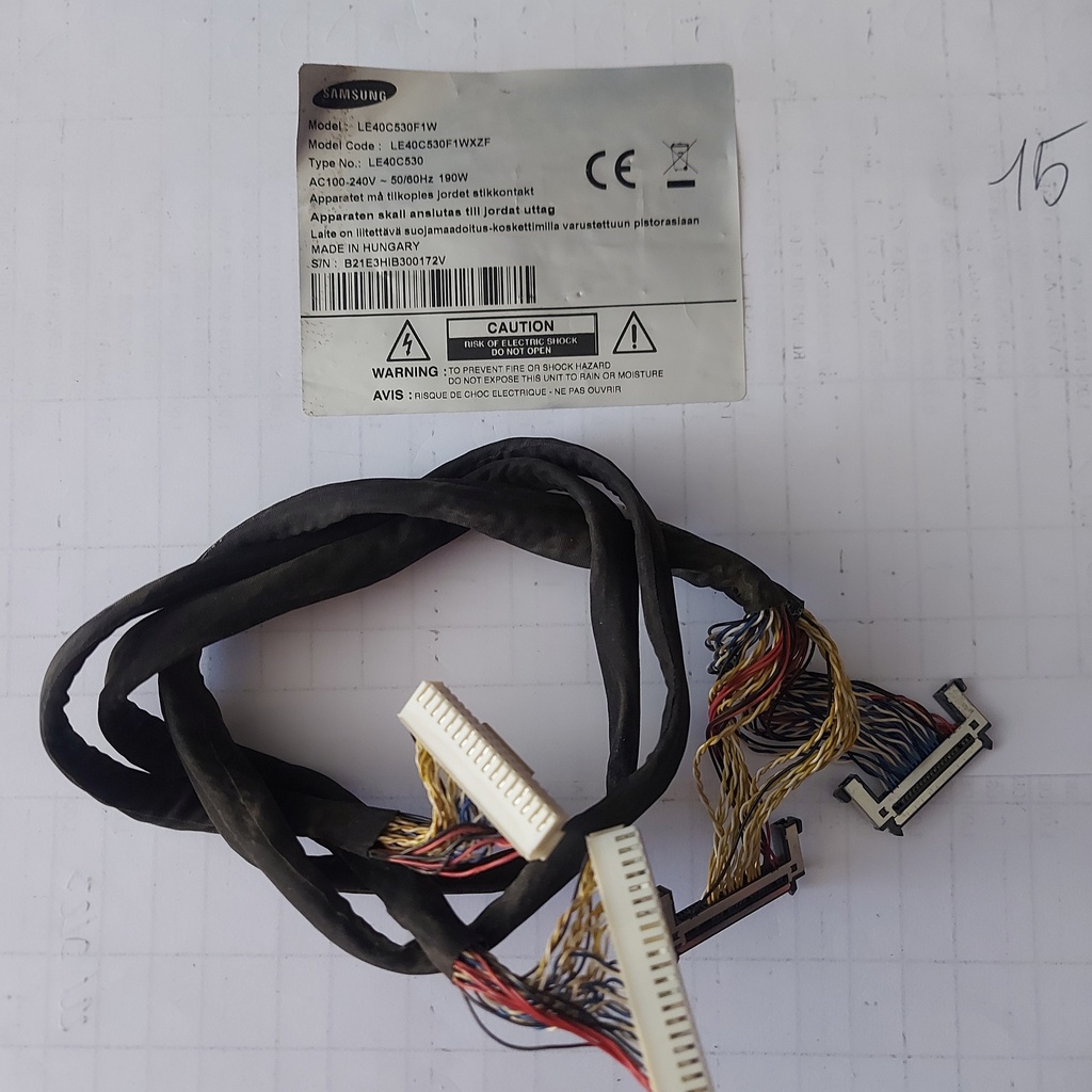SAMSUNG LE40C530F1W – NAPPE LVDS