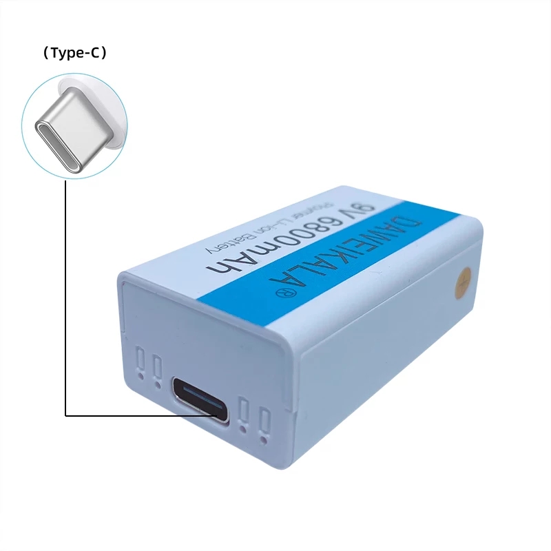 Batteries Li-Ion rechargeables USB 9 V