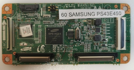 [60 SAMSUNG PS43E450 CARTE T-CON 43FH 100JC MAIN LJ41-1033A PBA LJ92-01849A] SAMSUNG PS43E450 – Carte T-CON 43FH 100JC MAIN LJ41-1033A PBA LJ92-01849A