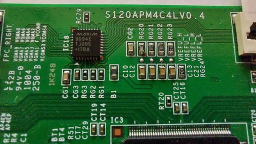 [07-] SAMSUNG UE32C6500UP – Carte T-CON S120APM4C4LV0.4