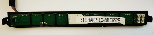 SHARP LC-60LE652E 60" – CARTE BOUTON ON OFF