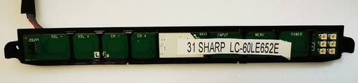 SHARP LC-60LE652E 60" CARTE BOUTON ON OFF