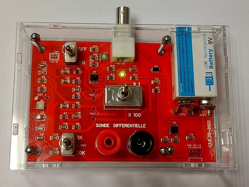 [001-] Sonde Différentielle Haute Tension électronique pour oscilloscope de Jacques Audet