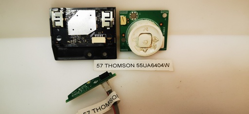 [57--] THOMSON 55UA6404W – CARTE BOUTON ON OFF WIFI IR