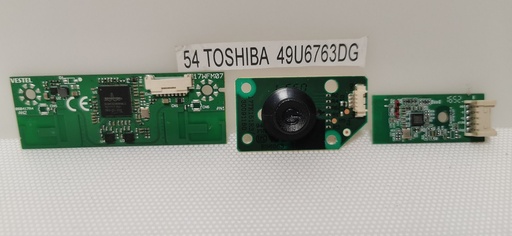 [54-] TOSHIBA 49U6763DG CARTE BOUTON ON/OFF IR WIFI