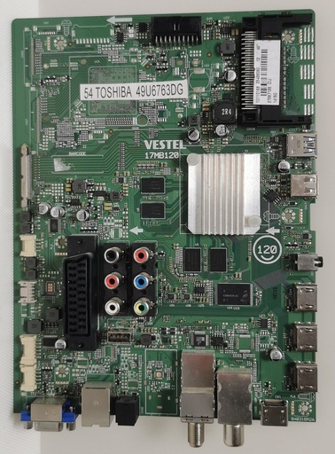 [54-] TOSHIBA 49U6763DG CARTE MERE VESTEL 17MB120