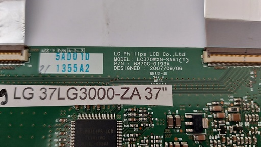 [09--] LG 37LG3000-ZA – Carte T-CON LC370WXN-SAA (T)