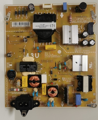 LG 43UK6200PLA – Carte alimentation EAX67209001 1.5