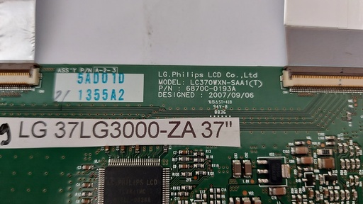 [09--] LG 37LG3000-ZA CARTE T-COM LC370WXN-SAA (T)