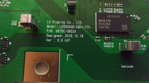[10--] LG OLED65C9PLA – Carte T-CON LE650AQD-EMA1-Y31