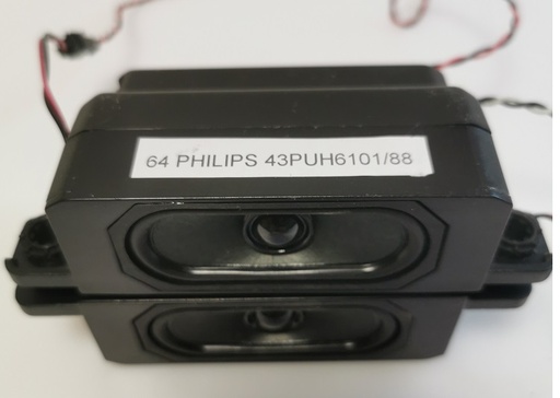 [03--] PHILIPS 43PUH6101/88 HAUT PARLEUR 2 PIECES